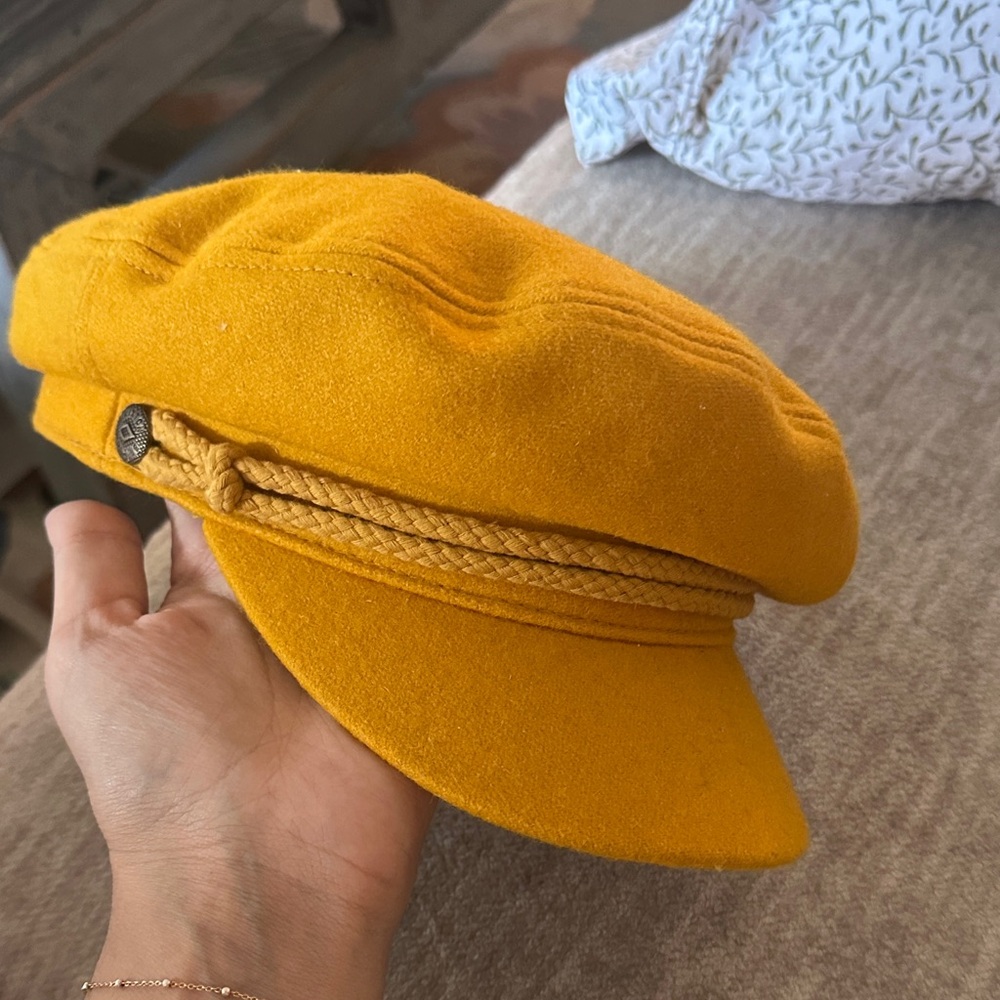 Yellow Newsboy Cap